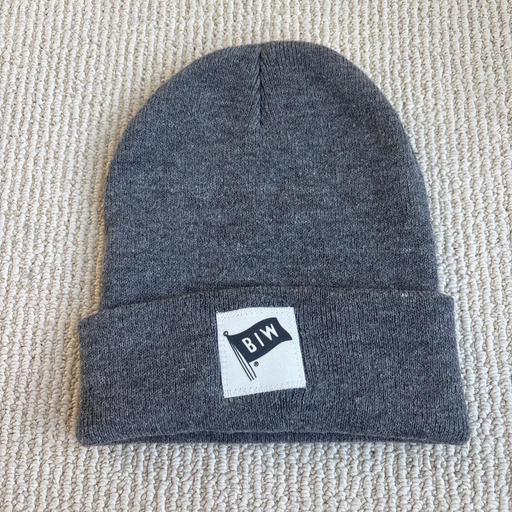 BIW Bath Iron Works Rogue Life Maine Beanie Hat Cap Knit Acrylic Winter